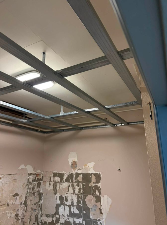 Metalstud-structuur voor een gyproc plafond